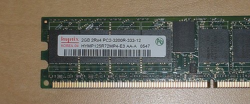 Dell X1563 2GB PC2-3200R 400MHz 2Rx4 DDR2 ECC Memory RAM DIMM