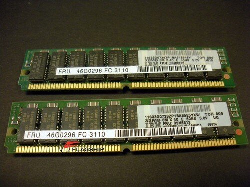 IBM 3110-9402 64MB 2x 32MB Main Storage Memory Kit 46G0296 39H8312