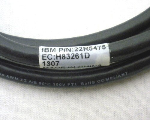 IBM 22R5475 Cable Fan Tray 3 To Fan Sense B Rear