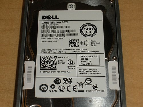 Dell NV0G9 Seagate ST9500431SS 500GB 7.2K SAS 2.5 6Gbps Hard Drive