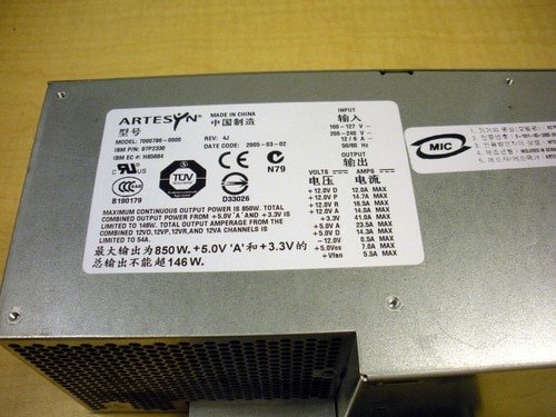 IBM 97P2330 850W AC Power Supply 5158-9406 5159-9406 97P2330 39J0544 39J4951