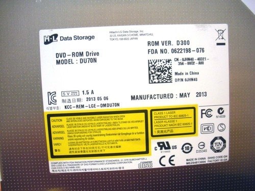 DELL JHN48 PowerEdge SATA 8X Slimline DVD-ROM Optical Drive