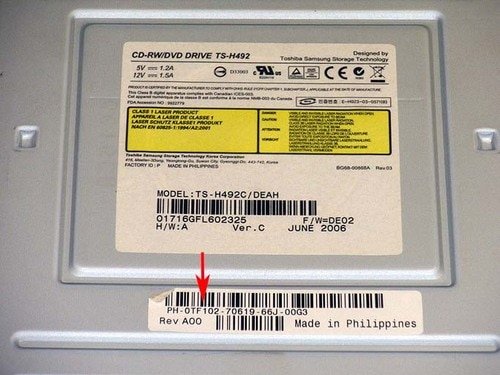 Dell TF102 PowerEdge CD-RW DVD-ROM Drive IDE 5.25 TS-H492