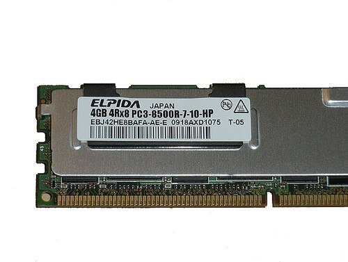 4GB 1x4GB PC3-8500R 4Rx8 1066MHz Memory RAM RDIMM Dell C59WN
