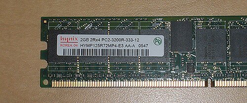 2GB PC2-3200R 400MHz 2Rx4 DDR2 ECC Memory RAM DIMM F6929