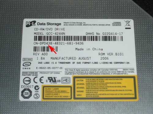 Dell PD438 PowerEdge CD-RW DVD-ROM Drive IDE Slimline GCC-4244N