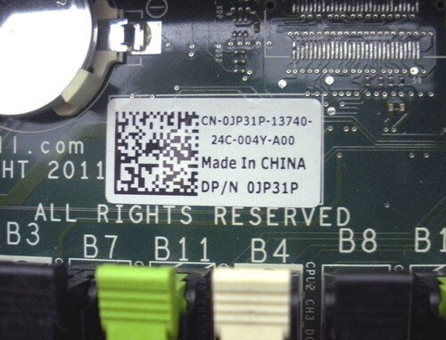 Dell JP31P R720 R720XD System Board