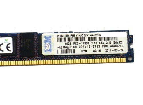 IBM 46W0714 16GB 2RX4 PC3-14900R VLP Memory