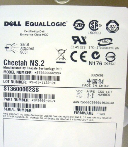 Dell 9FS066-057 EqualLogic 600GB 10k SAS Hard Drive w Tray