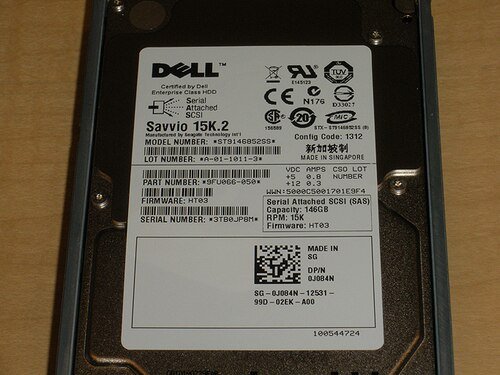 Dell J084N Seagate ST9146852SS 146GB 15K SAS 2.5 6Gbps Hard Drive