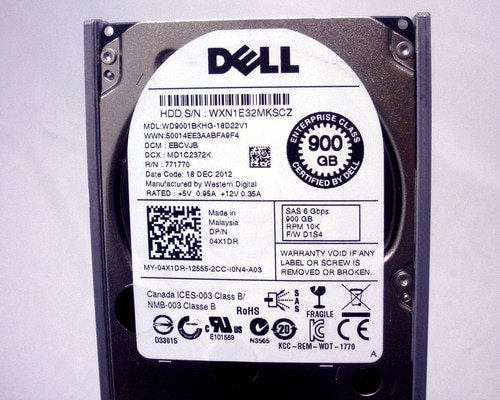 Dell 4X1DR 900GB 10K 2.5 SAS 6Gbps Hard Drive WD WD9001BKHG