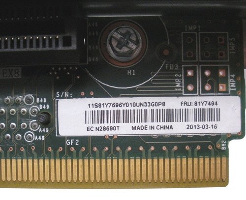 IBM 81Y7494 81Y7696 PCIe Riser Card for X3250 M4