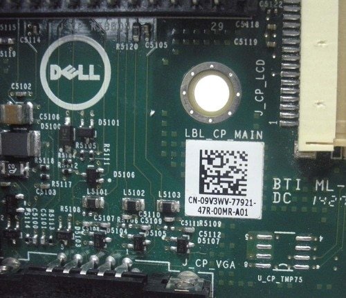 Dell 9V3WV Control Panel Board I O Button 1 VGA Port
