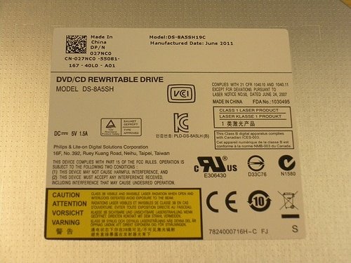 Dell PowerEdge DVD-RW Slimline Optical Drive SATA 27NC0 DS-8A5SH