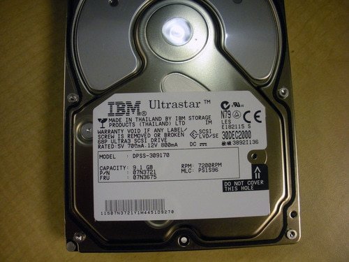 IBM 3112-7046 9.1 GB 68 Pin Ultra SCSI Disk