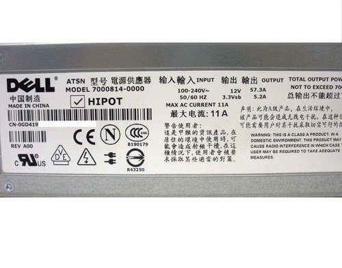 Dell GD419 PowerEdge 2850 Redundant 700W Power Supply