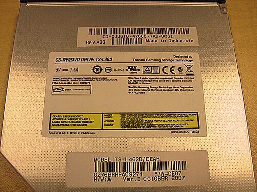 Dell K8957 PowerEdge CD-RW DVD-ROM Drive IDE Slimline TS-L462