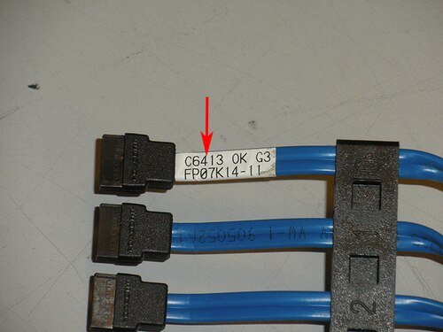Dell C6413 PowerEdge 6 Drop SATA Hard Drive Cable 22in