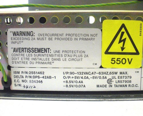IBM 2551462 65 WATT Power Supply