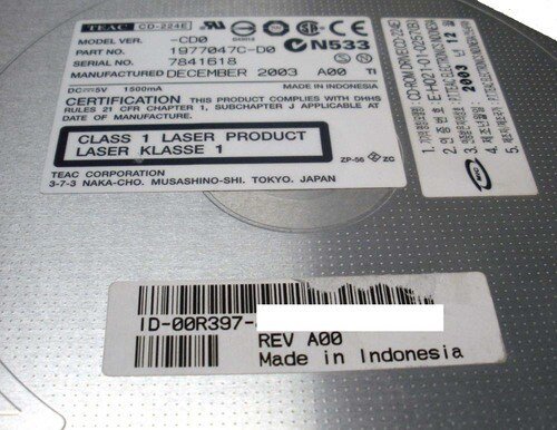 Dell 0R397 PowerEdge 24x Slimline CD-ROM Drive