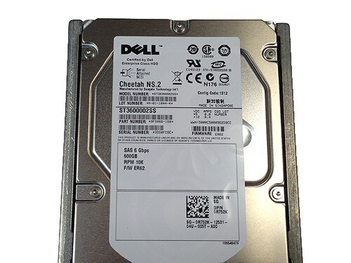 Dell R752K Seagate ST3600002SS 600GB 10K SAS 3.5 6Gbps Hard Drive