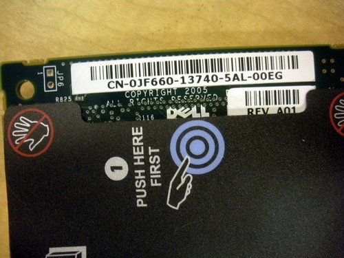 Dell JF660 PowerEdge 1850 2850 2800 DRAC 4 Remote Access Card