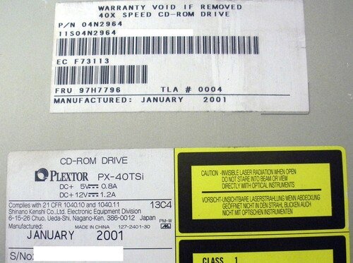 IBM 04N2964 40x CD ROM Drive