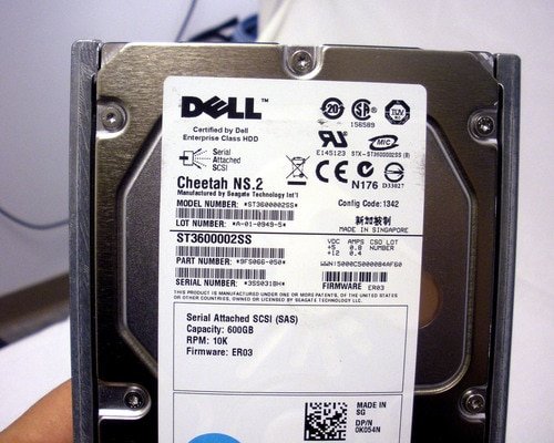 Dell K054N Seagate ST3600002SS 600GB 10K SAS 3.5in 6Gbps Hard Drive