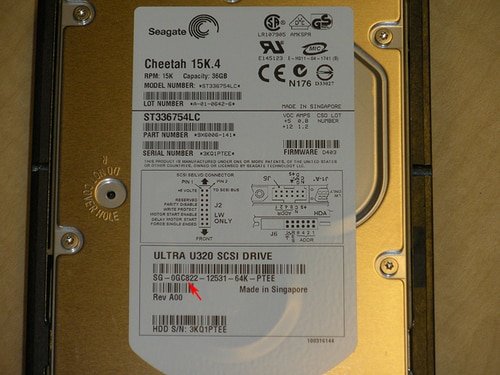 Dell GC822 Seagate ST336754LC 36GB 15K U320 SCSI 80Pin Hard Drive