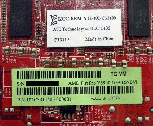 Dell R0PYW AMD FirePro V3900 1GB PCI-E x16 Graphics Video Card