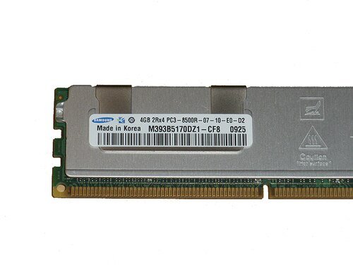 4GB 1x4GB PC3-8500R 2Rx4 1066MHz Memory RAM RDIMM Dell G484D