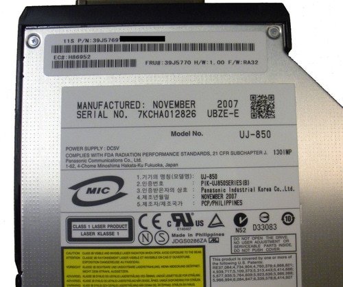 IBM 39J5770 5751 4.7GB IDE DVD CD-RW